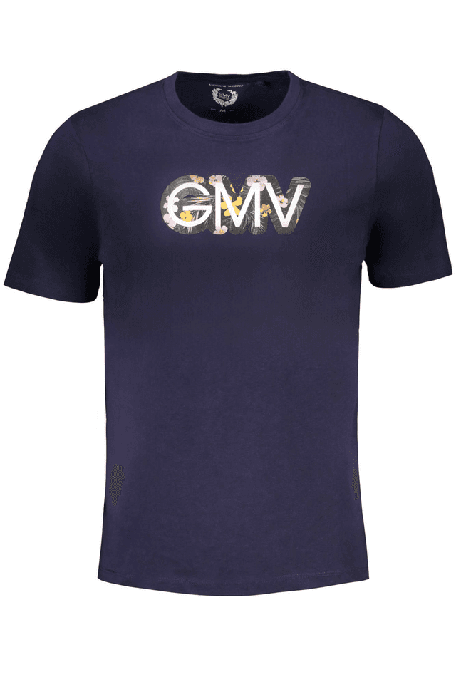 9605GIAN MARCO VENTURI T-SHIRT MANICHE CORTE UOMO BLU
