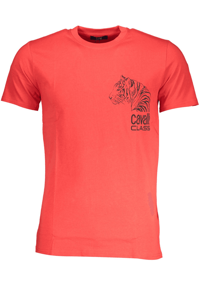 7725CAVALLI CLASS T-SHIRT MANICHE CORTE UOMO ROSSO