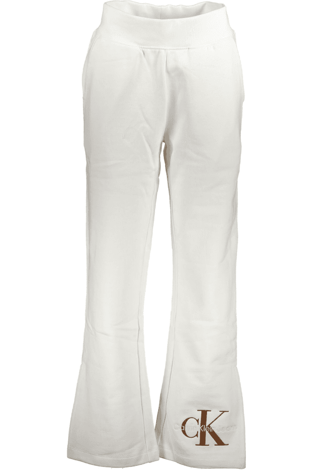5869CALVIN KLEIN PANTALONE DONNA BIANCO