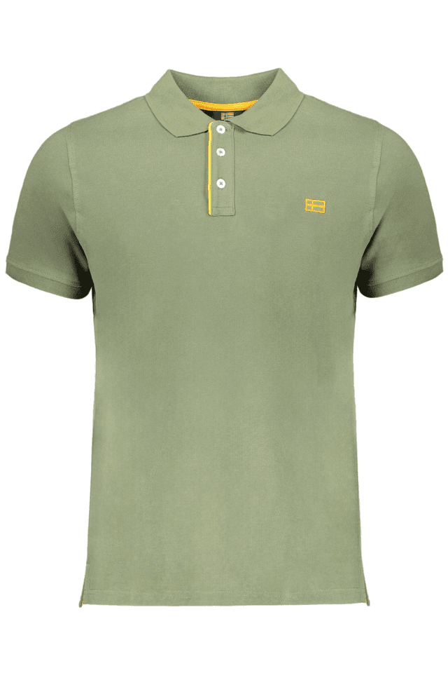 9538NORWAY 1963 POLO MANICHE CORTE UOMO VERDE