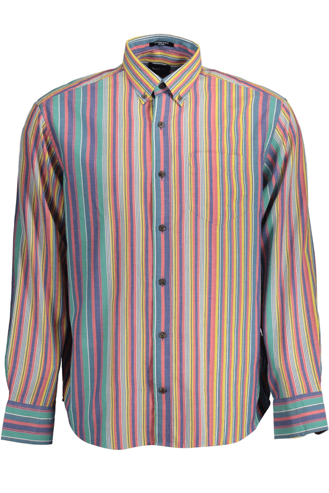 2187GANT CAMICIA MANICHE LUNGHE UOMO AZZURRO