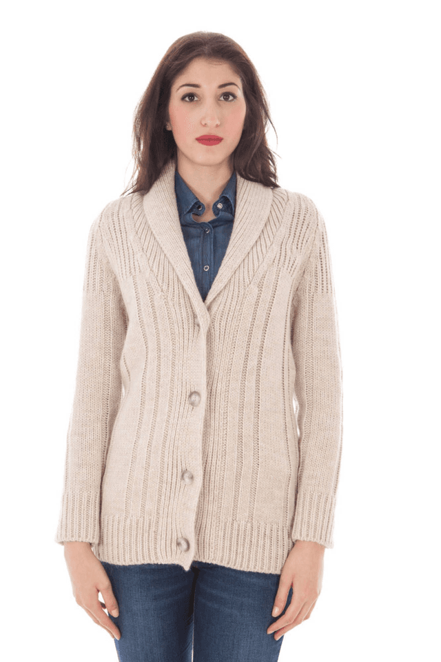 860FRED PERRY CARDIGAN DONNA BEIGE