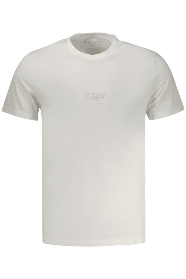 10572GUESS JEANS T-SHIRT MANICHE CORTE UOMO BIANCO
