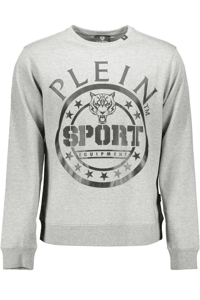 1228PLEIN SPORT FELPA SENZA ZIP UOMO GRIGIO
