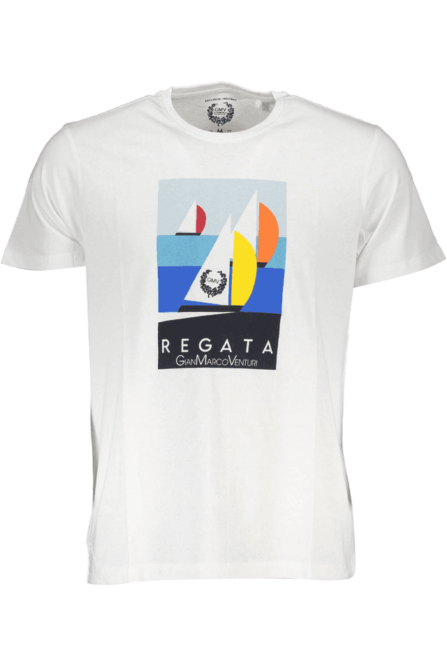 4044GIAN MARCO VENTURI T-SHIRT MANICHE CORTE UOMO BIANCO
