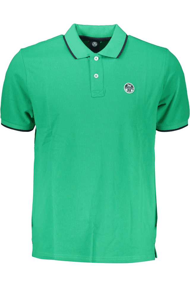 7189NORTH SAILS POLO MANICHE CORTE UOMO VERDE