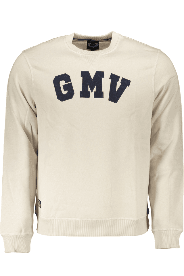 6160GIAN MARCO VENTURI FELPA SENZA ZIP UOMO BIANCO