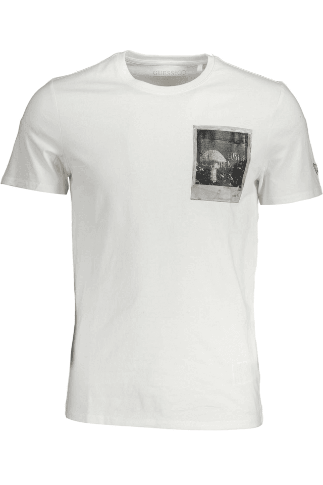 713GUESS JEANS T-SHIRT MANICHE CORTE UOMO BIANCO