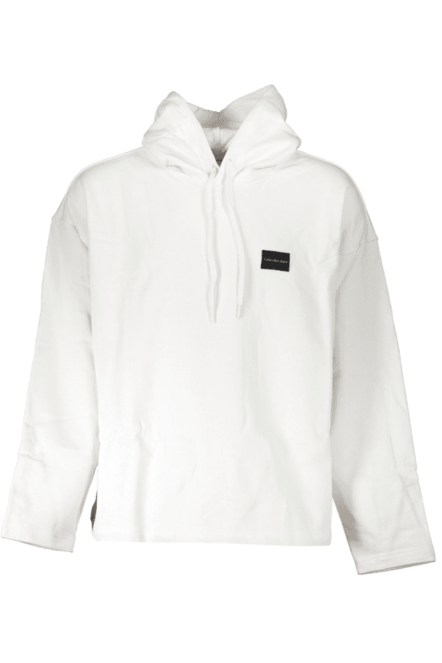 7230CALVIN KLEIN FELPA SENZA ZIP UOMO BIANCO