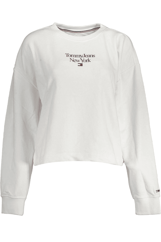 2776TOMMY HILFIGER FELPA SENZA ZIP DONNA BIANCO
