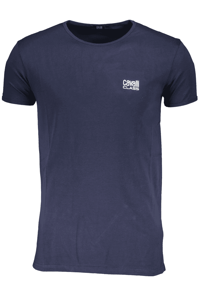 6692CAVALLI CLASS T-SHIRT MANICHE CORTE UOMO BLU