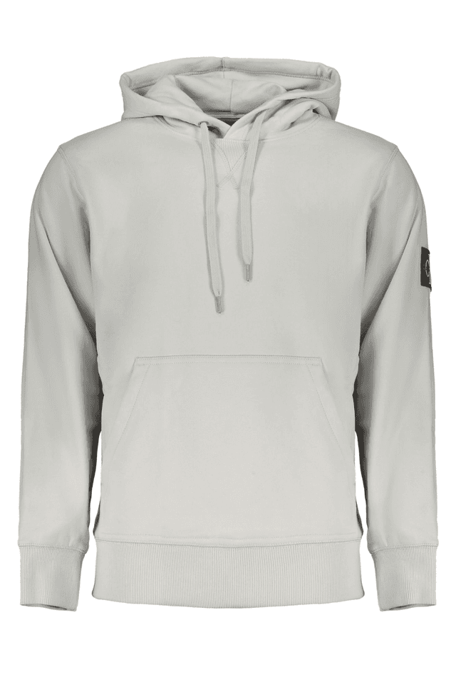 8420CALVIN KLEIN FELPA SENZA ZIP UOMO GRIGIO