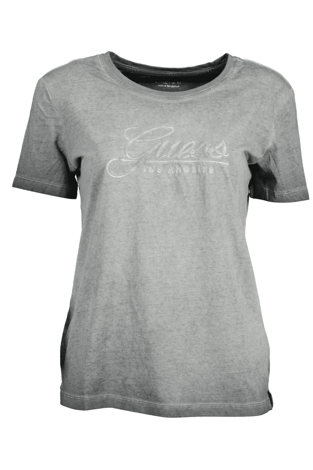 1439GUESS JEANS T-SHIRT MANICHE CORTE DONNA NERO