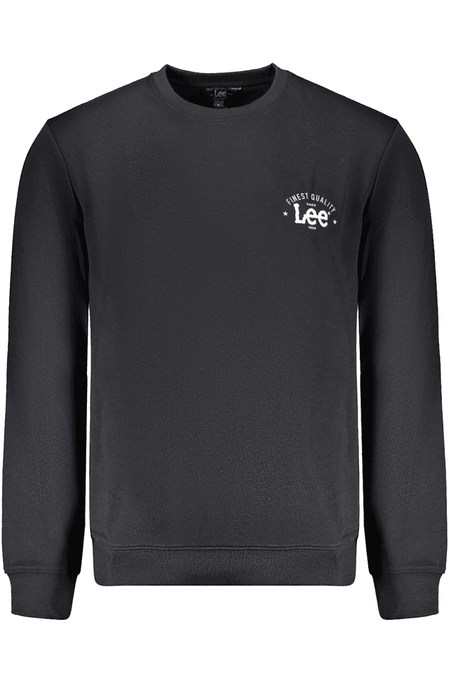 10267LEE FELPA SENZA ZIP UOMO NERO
