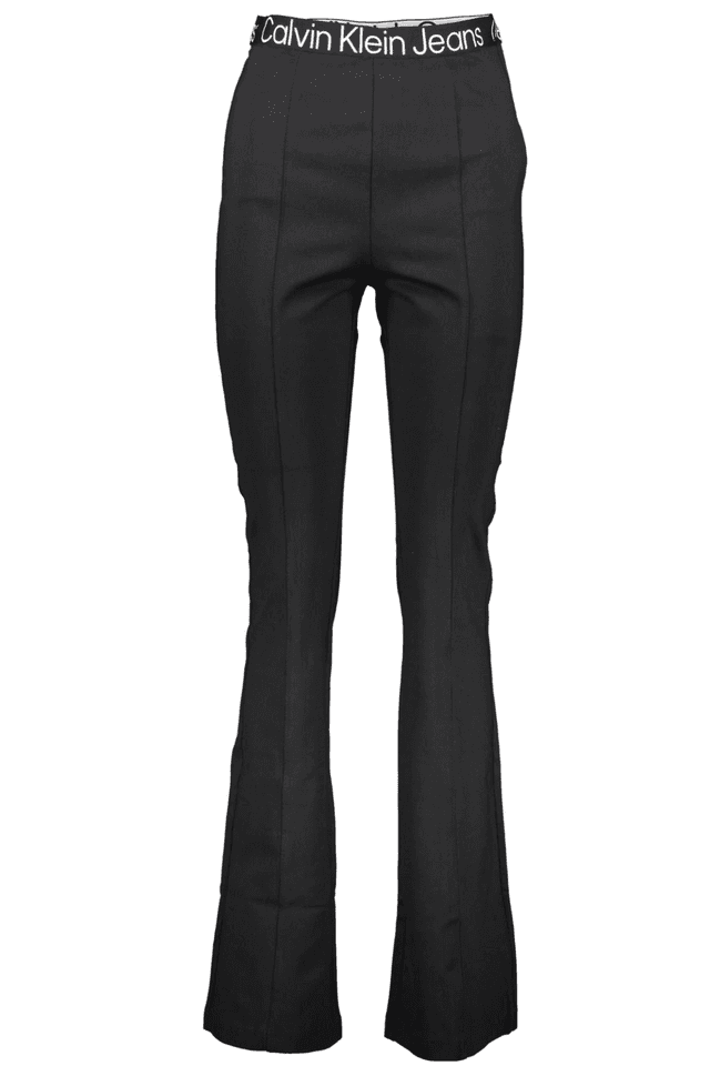 6480CALVIN KLEIN PANTALONE DONNA NERO