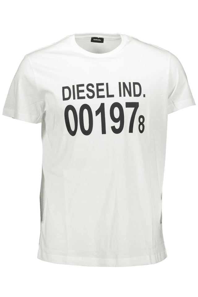 257DIESEL T-SHIRT MANICHE CORTE UOMO BIANCO