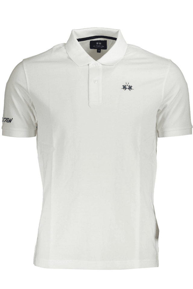 3859LA MARTINA POLO MANICHE CORTE UOMO BIANCO