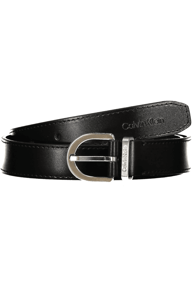 6336CALVIN KLEIN CINTURA IN PELLE DONNA NERO