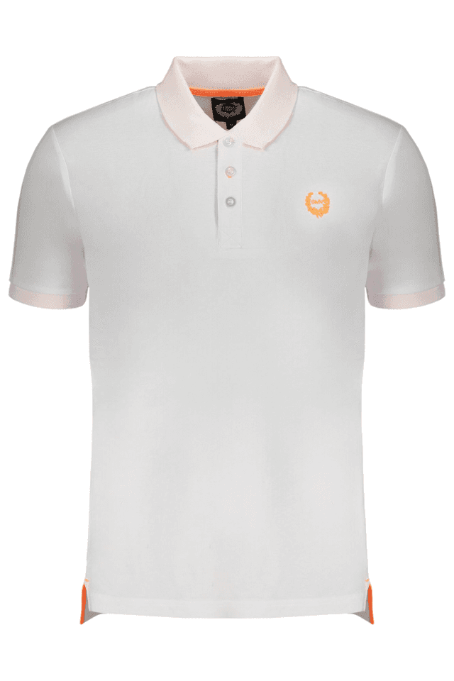 9665GIAN MARCO VENTURI POLO MANICHE CORTE UOMO BIANCO