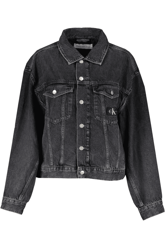9808CALVIN KLEIN GIUBBOTTO IN JEANS DONNA NERO