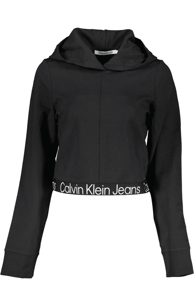 6416CALVIN KLEIN FELPA SENZA ZIP DONNA NERO