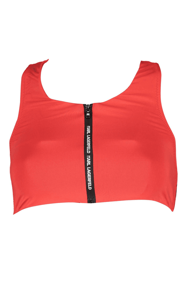 1356KARL LAGERFELD COSTUME PARTE SOPRA DONNA ROSSO