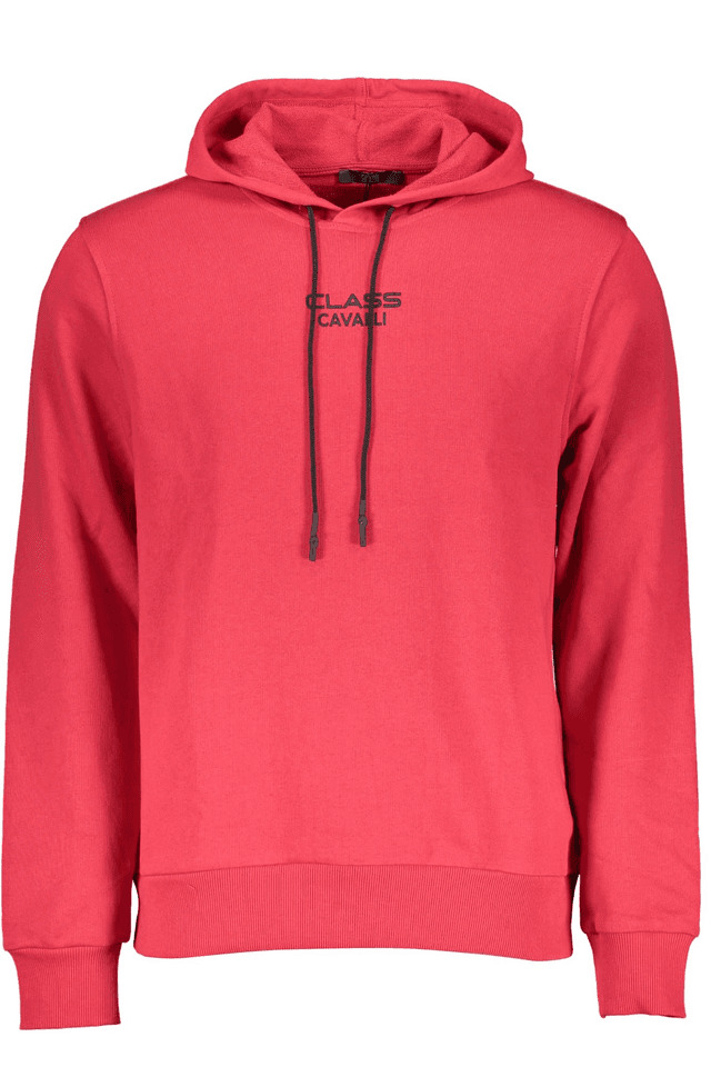 1384CAVALLI CLASS FELPA SENZA ZIP UOMO ROSSO