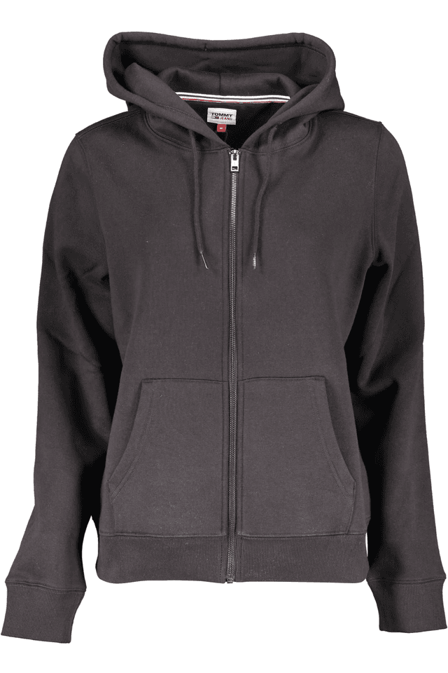 TOMMY HILFIGER FELPA CON ZIP DONNA NERO