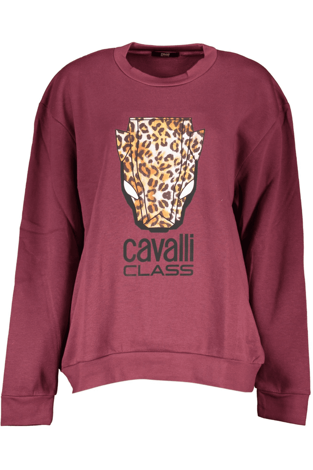 7962CAVALLI CLASS FELPA SENZA ZIP DONNA VIOLA