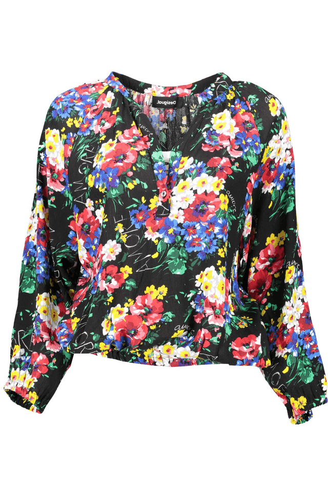 1062DESIGUAL T-SHIRT MANICHE LUNGHE DONNA NERO
