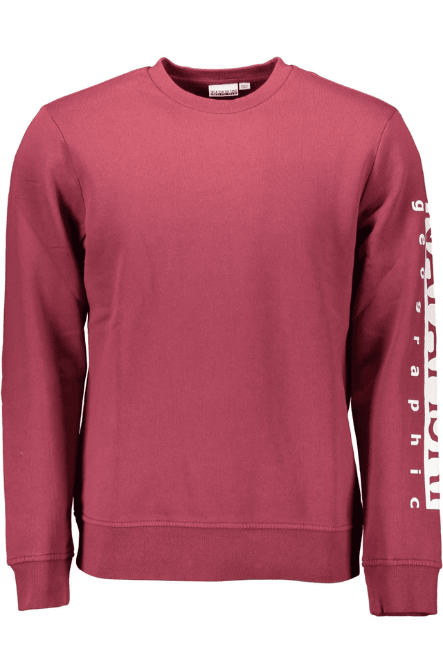 1053NAPAPIJRI FELPA SENZA ZIP UOMO ROSSO