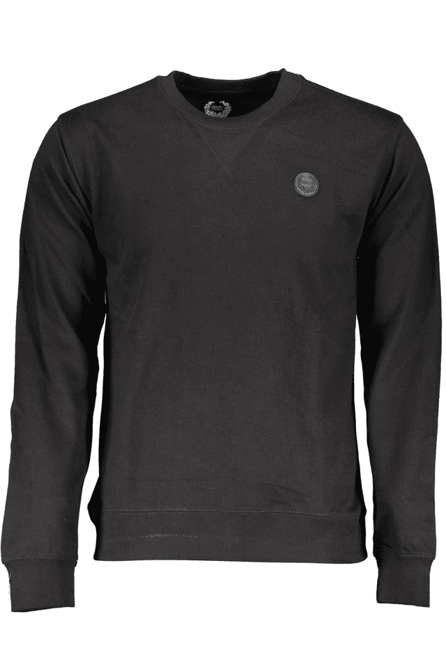 4010GIAN MARCO VENTURI FELPA SENZA ZIP UOMO NERO