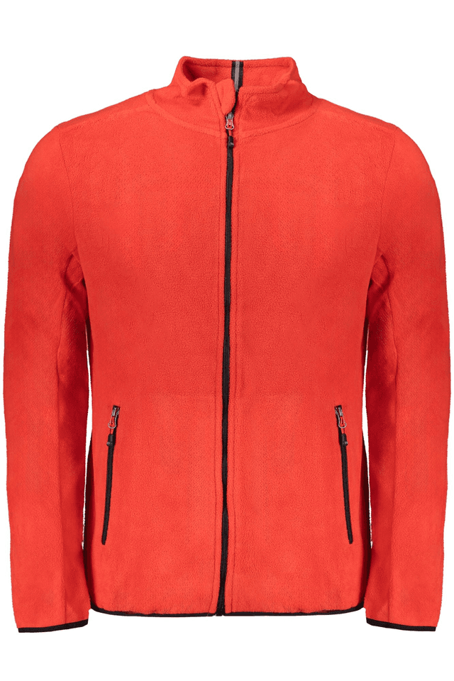 10198NORWAY 1963 FELPA CON ZIP UOMO ROSSO