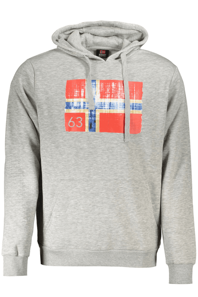 10106NORWAY 1963 FELPA SENZA ZIP UOMO GRIGIO
