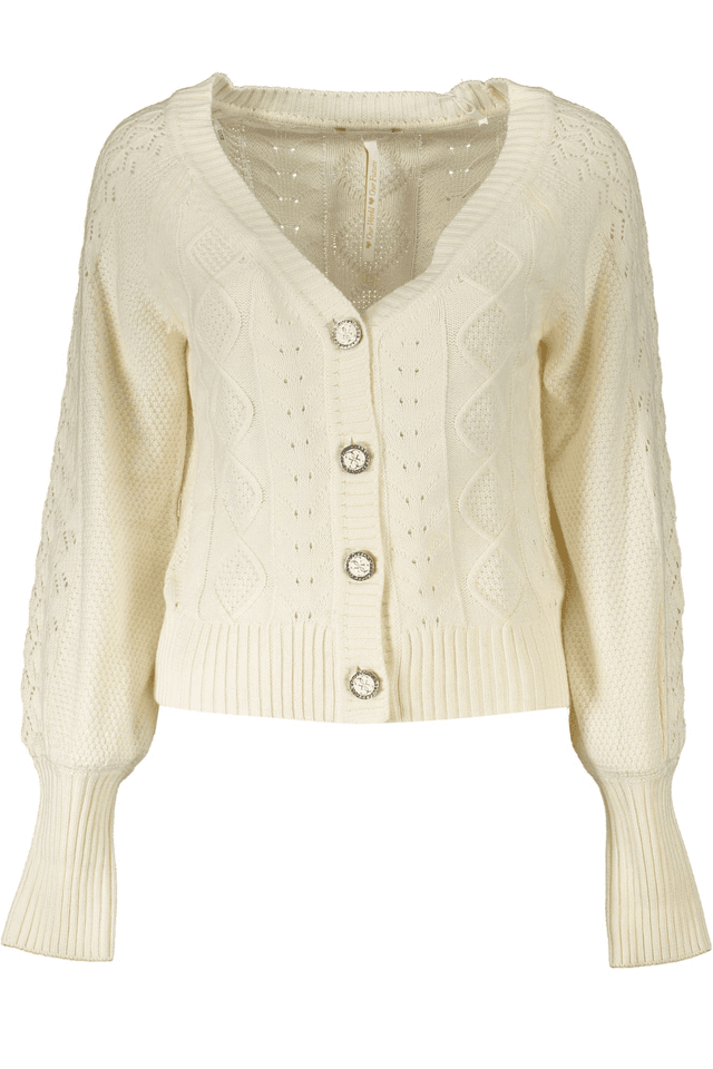 7525GUESS JEANS CARDIGAN DONNA BIANCO