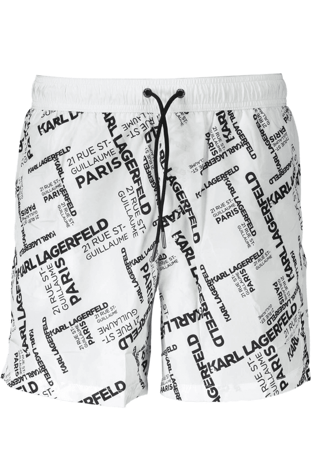 706KARL LAGERFELD BEACHWEAR COSTUME PARTE SOTTO UOMO BIANCO