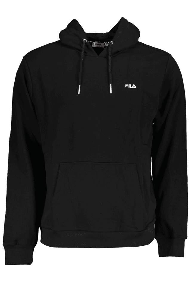 6109FILA FELPA SENZA ZIP UOMO NERO
