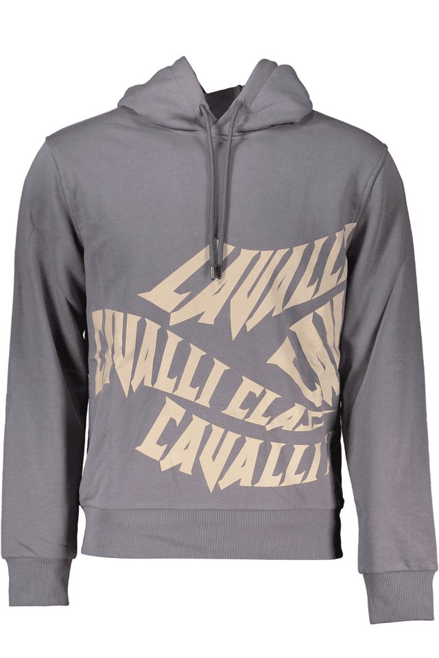 4128CAVALLI CLASS FELPA SENZA ZIP UOMO GRIGIO