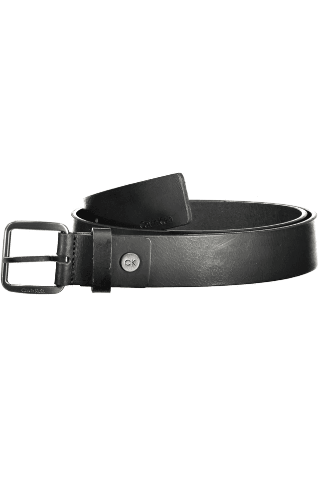 2234CALVIN KLEIN CINTURA IN PELLE UOMO NERO