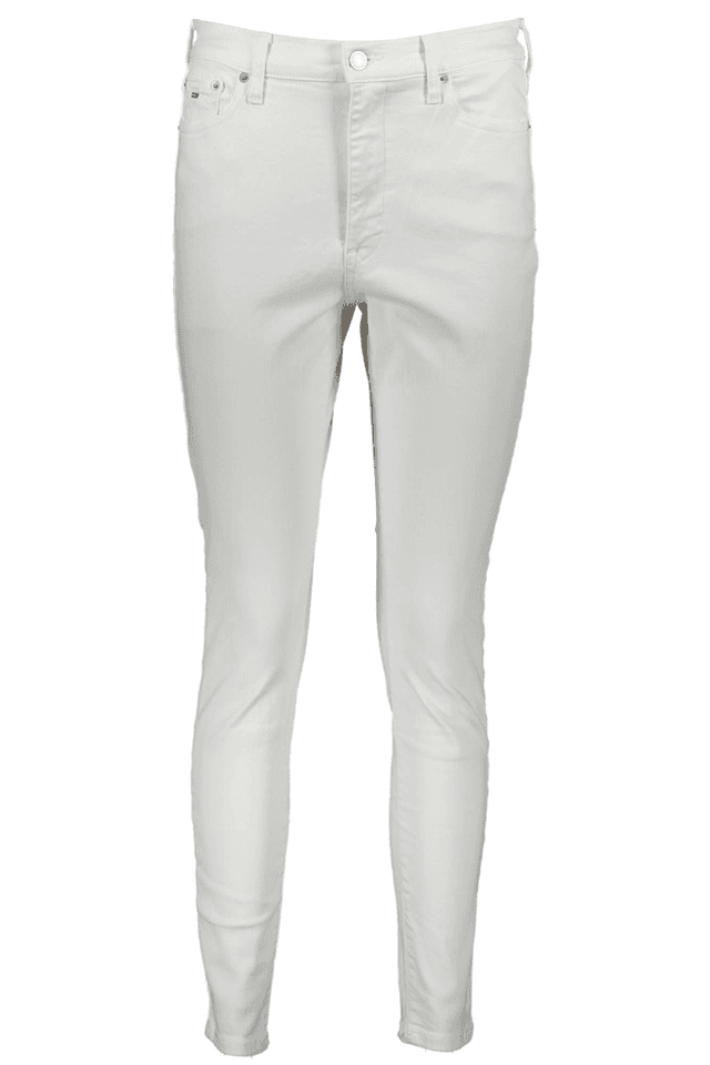 3106TOMMY HILFIGER JEANS DENIM DONNA BIANCO