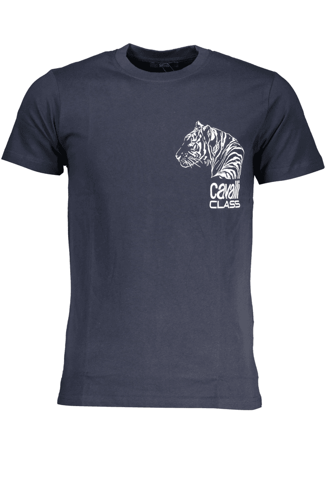 7722CAVALLI CLASS T-SHIRT MANICHE CORTE UOMO BLU
