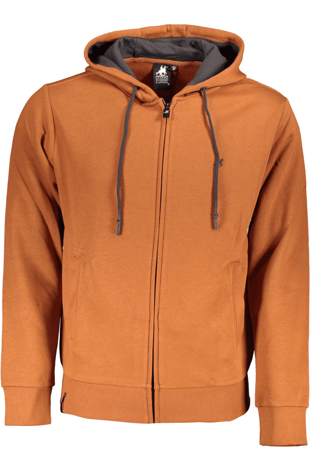4820U.S. GRAND POLO FELPA CON ZIP UOMO MARRONE