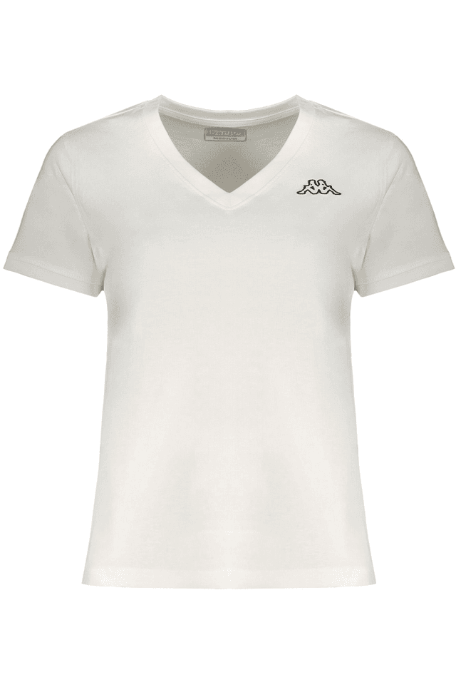 9859KAPPA T-SHIRT MANICHE CORTE DONNA BIANCO