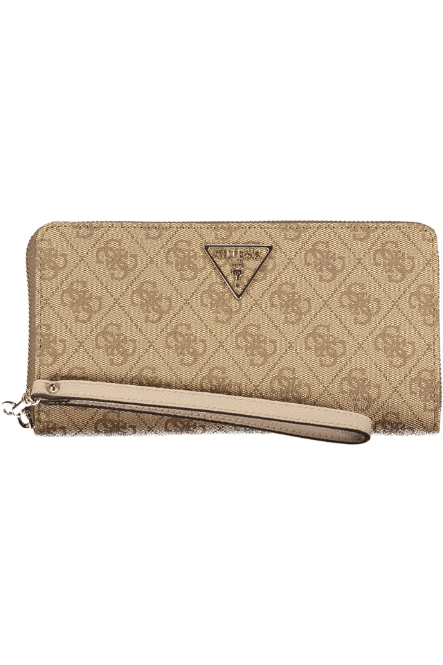 10452GUESS JEANS PORTAFOGLIO DONNA BEIGE