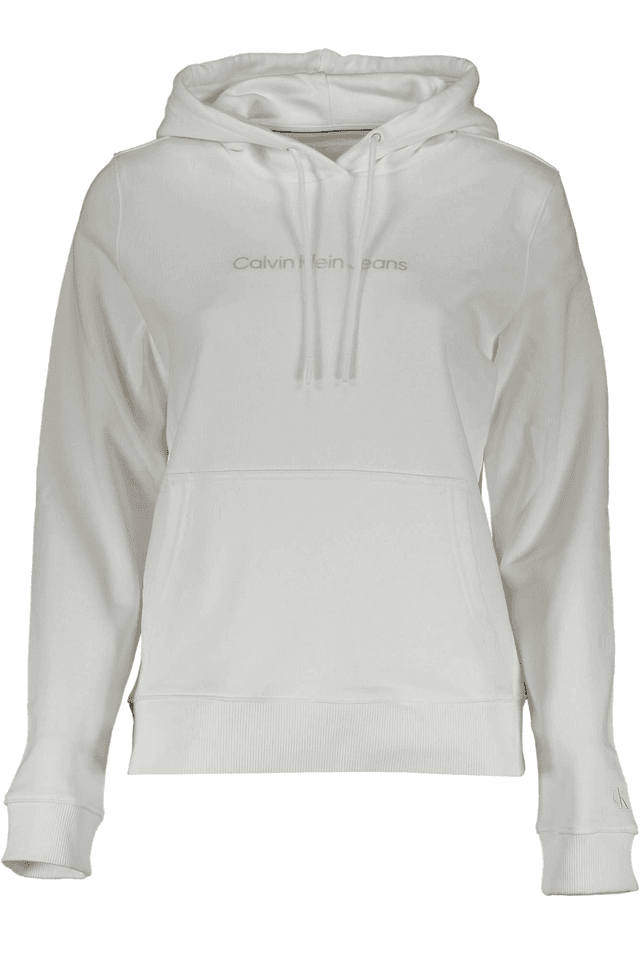 1379CALVIN KLEIN FELPA SENZA ZIP DONNA BIANCO