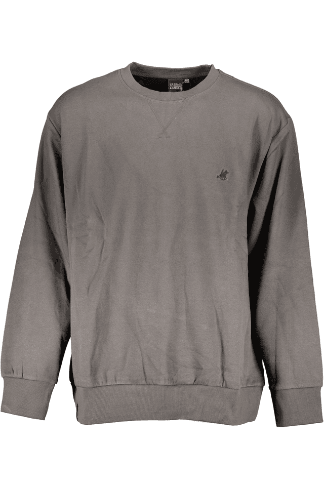 6595U.S. GRAND POLO FELPA SENZA ZIP UOMO GRIGIO