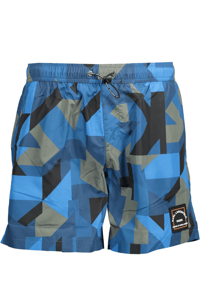 1888KARL LAGERFELD BEACHWEAR COSTUME PARTE SOTTO UOMO BLU