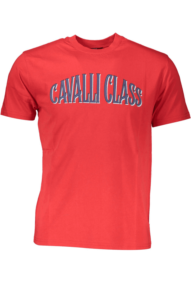 4171CAVALLI CLASS T-SHIRT MANICHE CORTE UOMO ROSSO