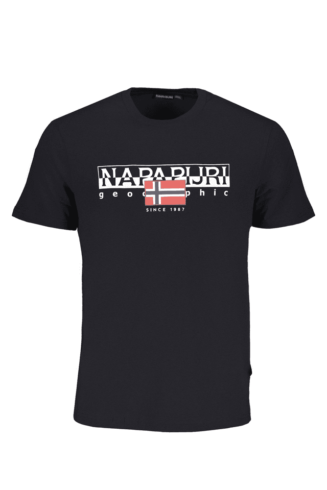8448NAPAPIJRI T-SHIRT MANICHE CORTE UOMO NERO