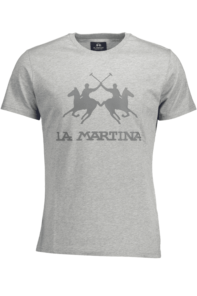 1617LA MARTINA T-SHIRT MANICHE CORTE UOMO GRIGIO